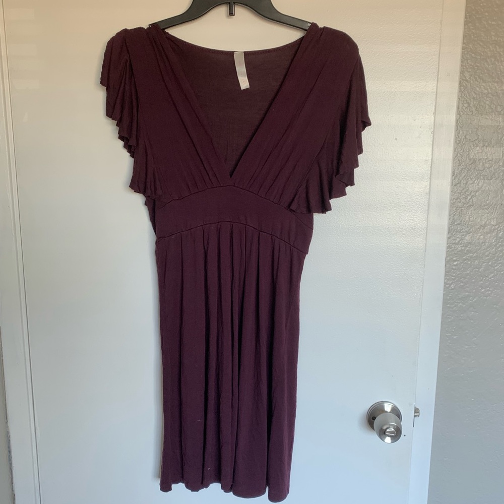 Purple mini dress